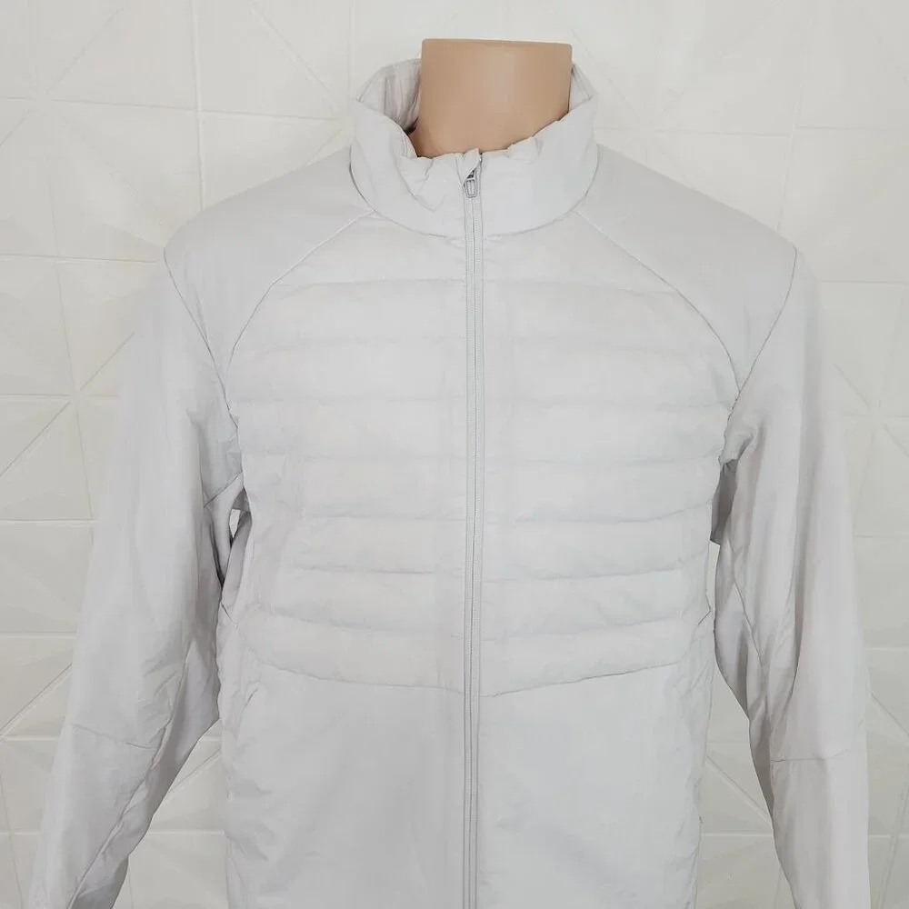 Lululemon Men's White Down For It All Padded Winter Puffer Jacket Size XXL